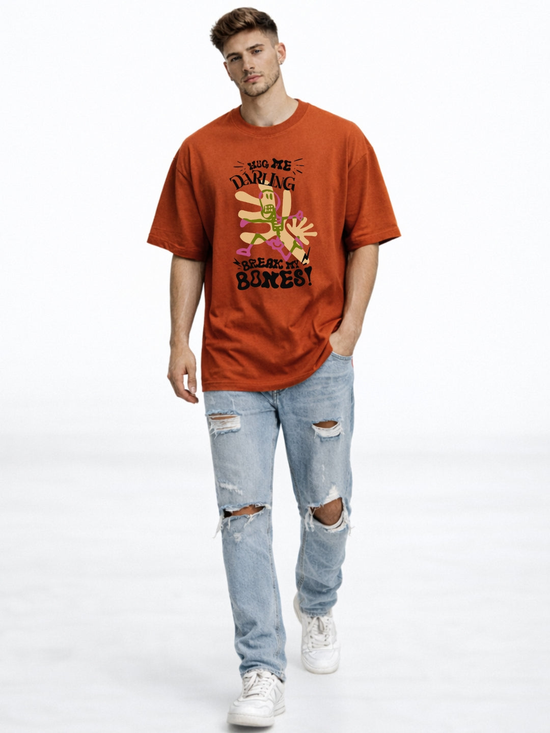 Hug Me Darling Oversized T-Shirt | Premium Streetwear Tee – Freshlooms Creations