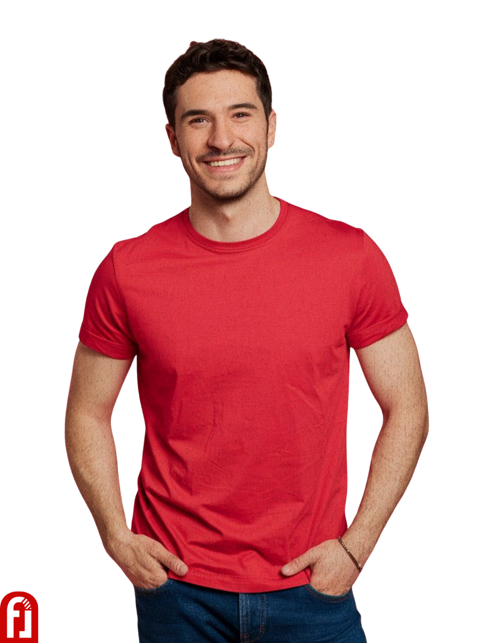 Freshlooms Classic Red Regular-Fit T-Shirt | Premium Cotton | Everyday Essential