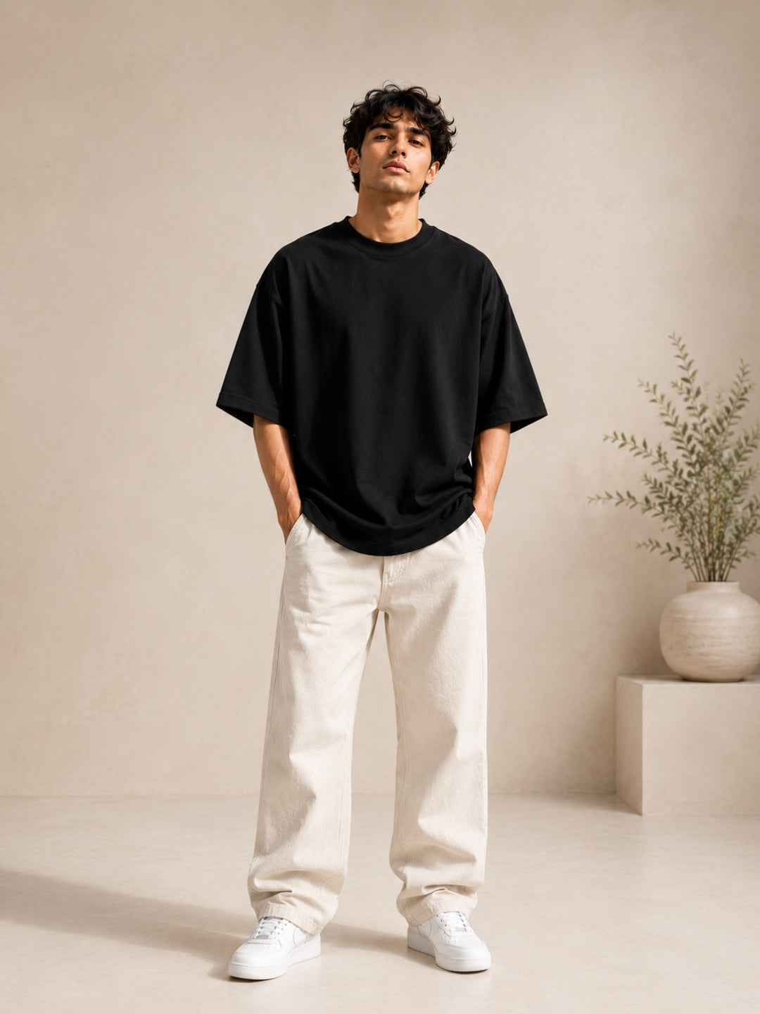 FRESHLOOMS | WILD Oversized Graphic T-Shirt – Black