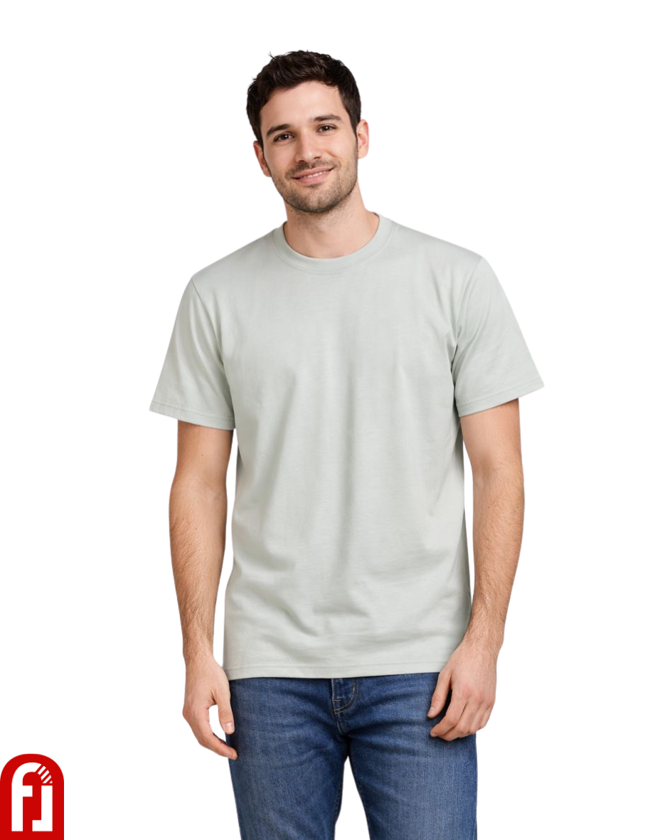 Freshlooms Solid Regular-Fit T-Shirt | Premium Cotton | Minimal Everyday Essential