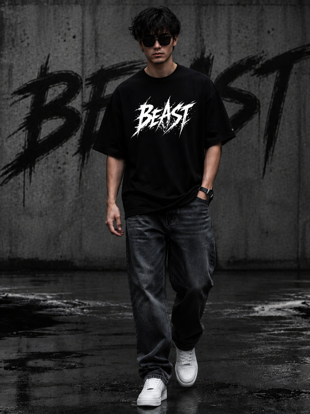 UNLEASH THE BEAST | Built for those who refuse to blend in. | Oversized T Shirt | FRESHLOOMS