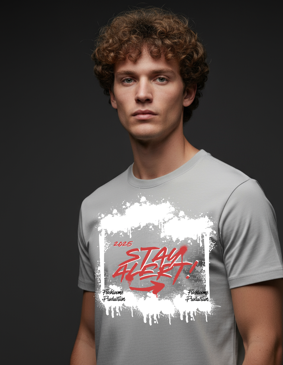 Stay Alert 2025 Graphic T-Shirt for Men | Streetwear Edition by Freshlooms