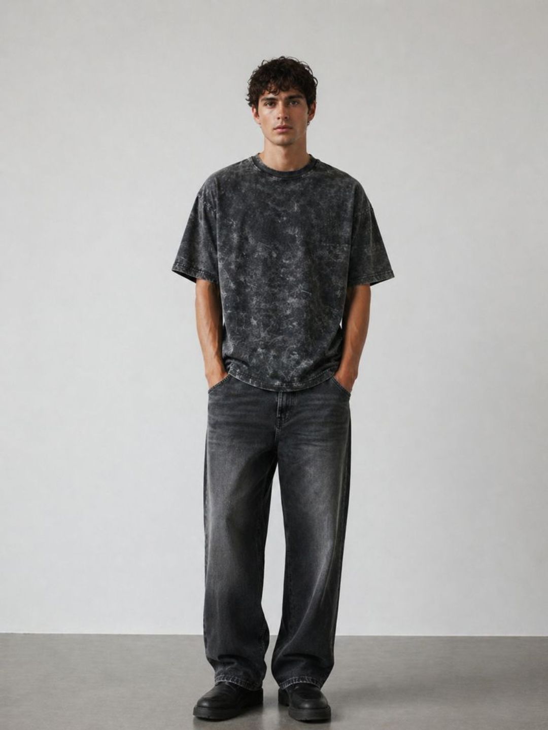 Freshlooms Oversized Stone Wash T-Shirt — Heavyweight Cotton (240 GSM)