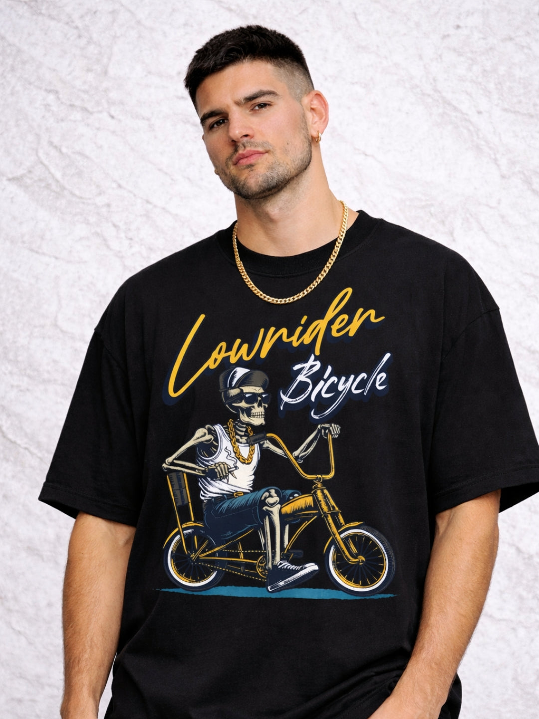 Lowrider Bicycle Oversized Premium T-Shirt | Freshlooms Creations