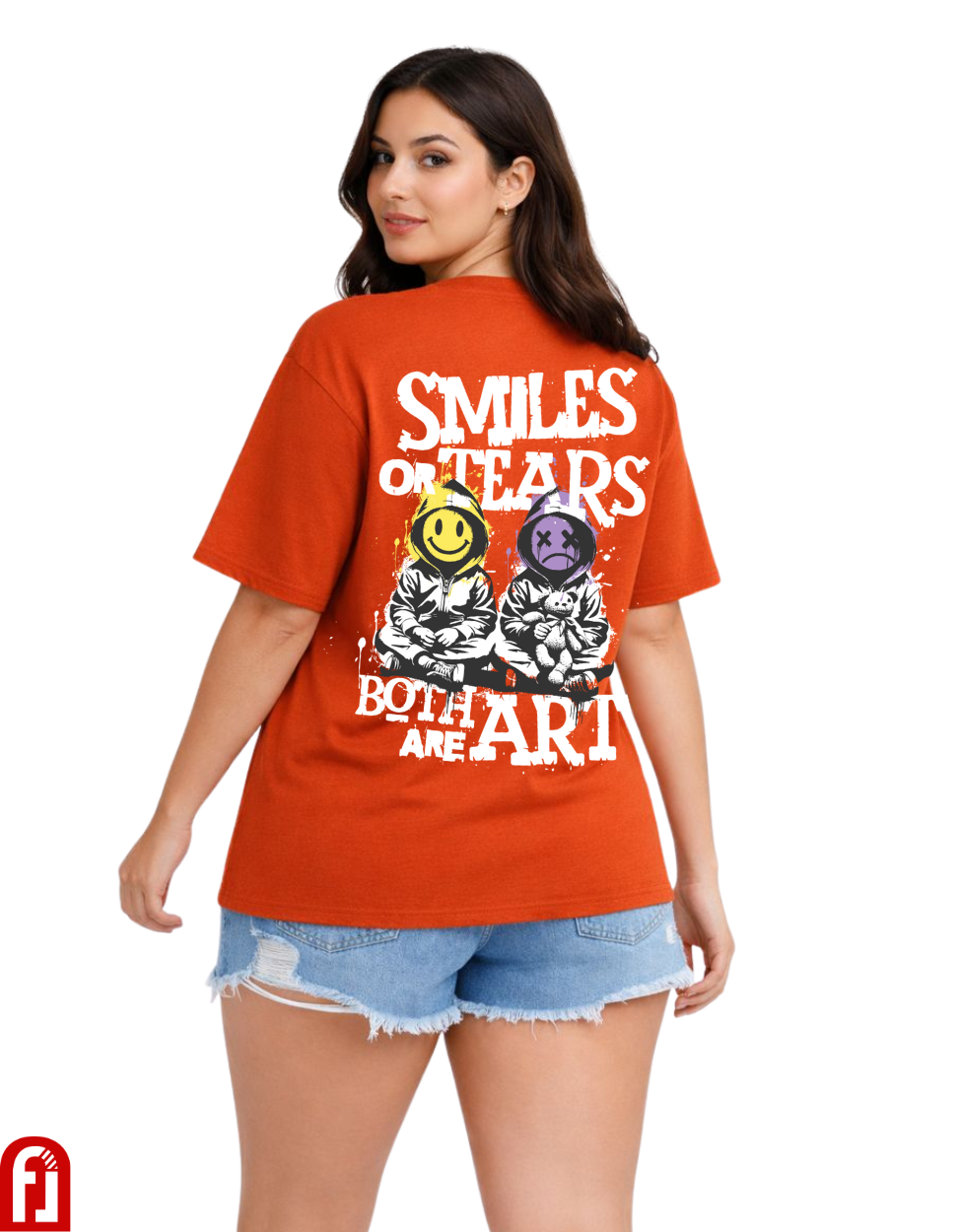 Freshlooms “Smiles or Tears” Oversized Streetwear T-Shirt
