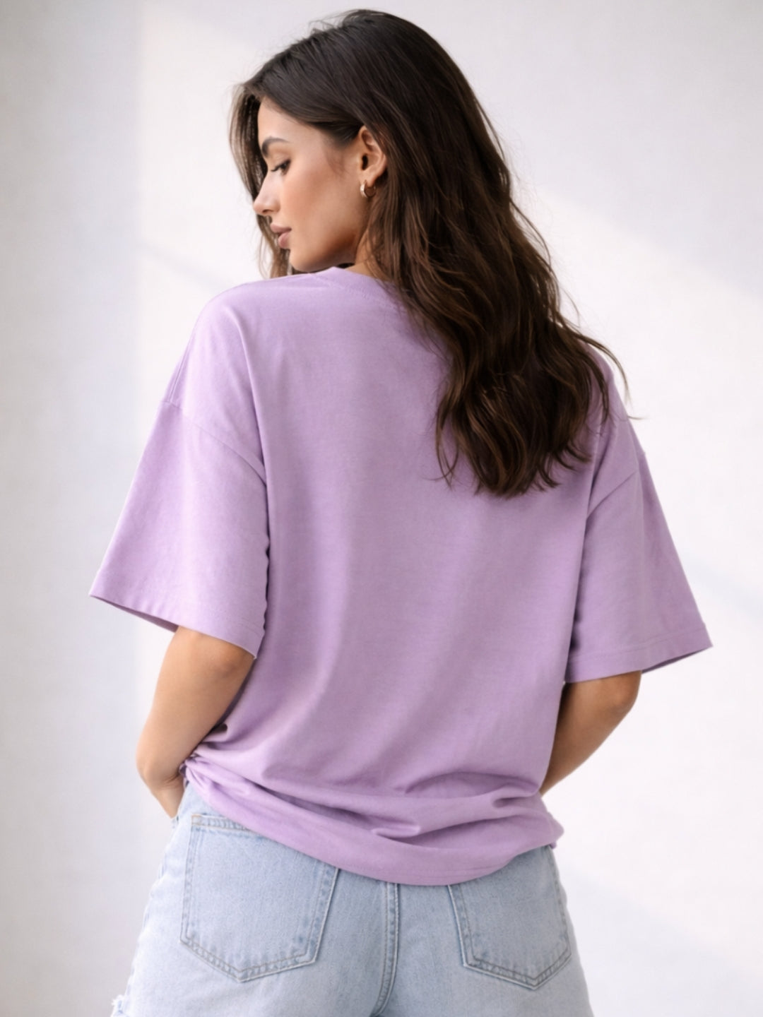 Boys Don’t Cry Oversized T-Shirt – Lavender Gen-Z Luxury Streetwear Tee