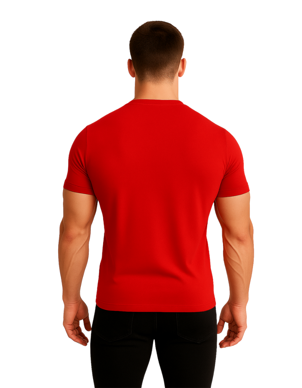 Running Athlete Graphic T-Shirt – Red