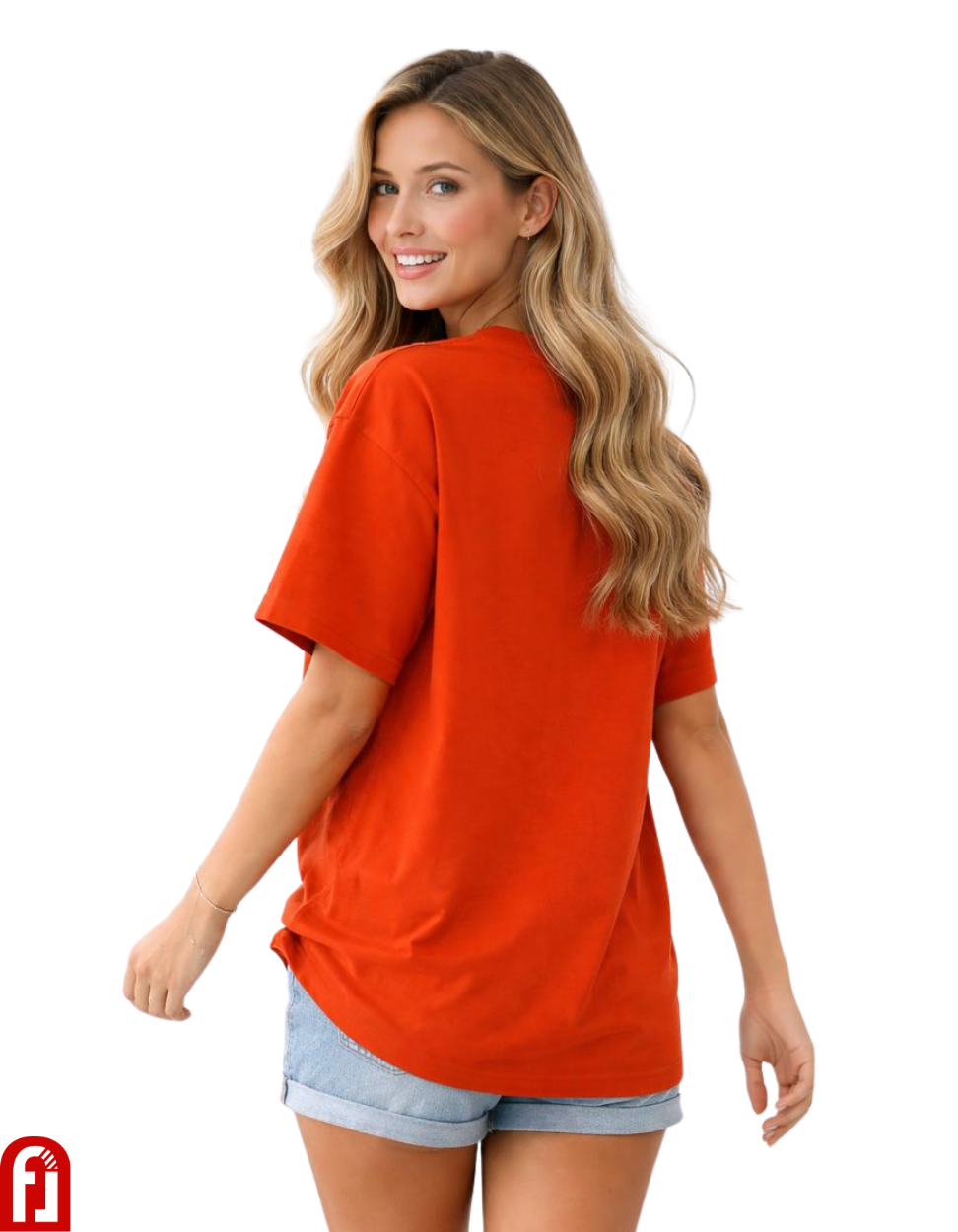 Feel Good Bear Oversized T-Shirt for Women – Orange Streetwear Tee