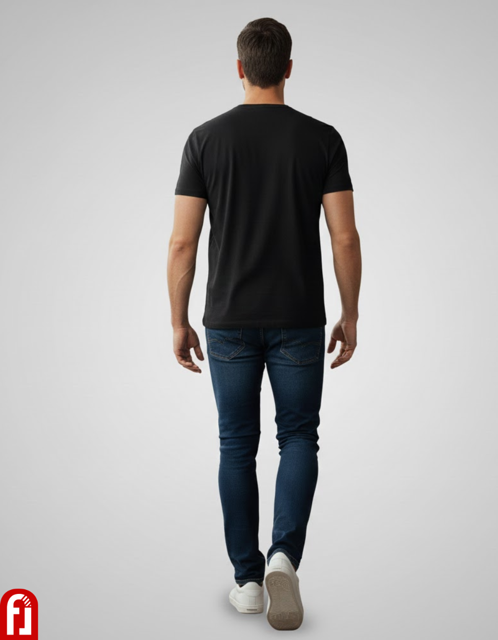 Men's Regular Fit Crew Neck T-Shirt – Classic Black