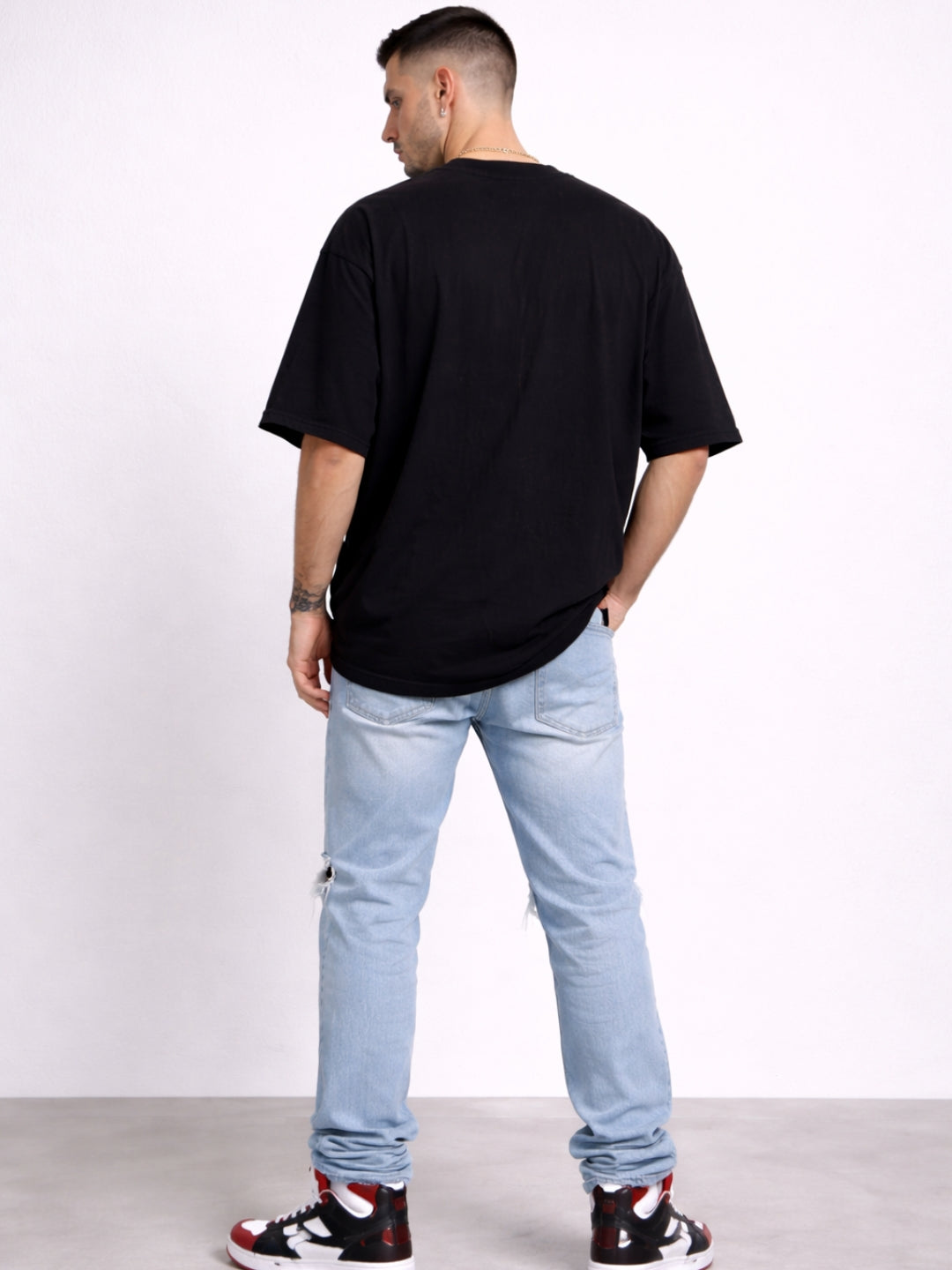 Freshlooms Shadow Maverick Oversized T-Shirt for Men | 240 GSM Premium Cotton