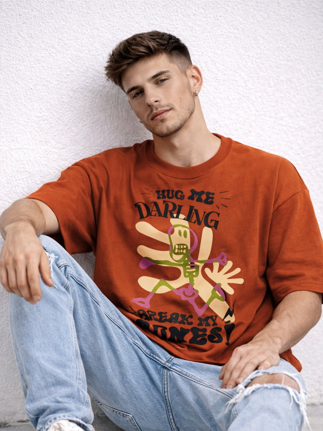 Hug Me Darling Oversized T-Shirt | Premium Streetwear Tee – Freshlooms Creations