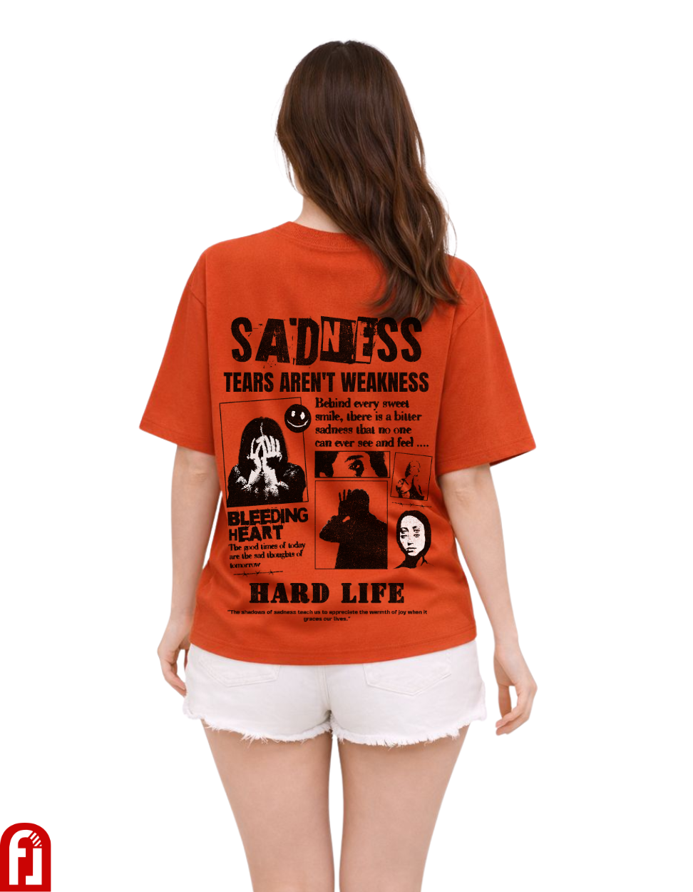 Freshlooms “Sadness Isn’t Weakness” Oversized T-Shirt – Hard Life Edition