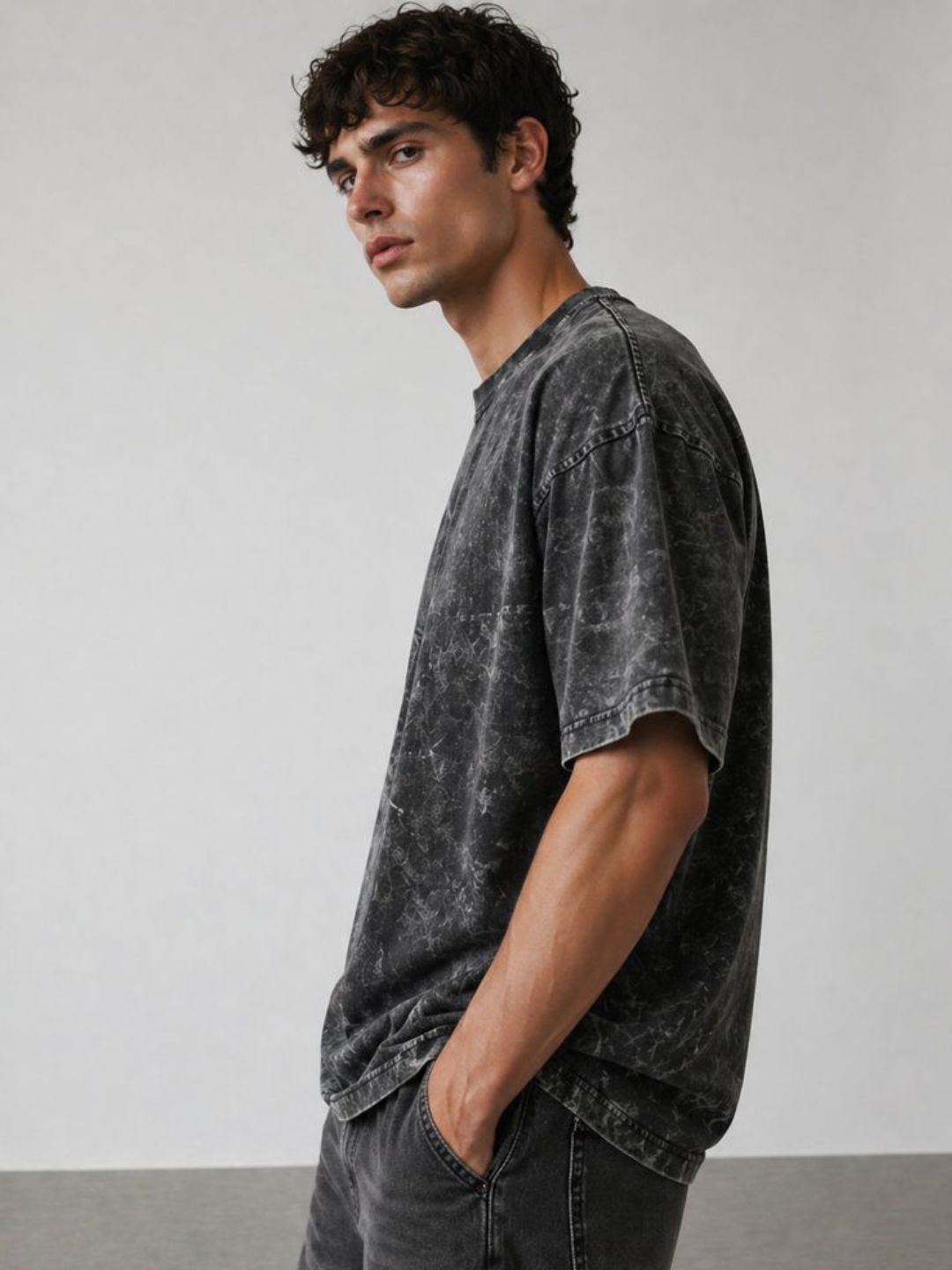 Freshlooms Oversized Stone Wash T-Shirt — Heavyweight Cotton (240 GSM)