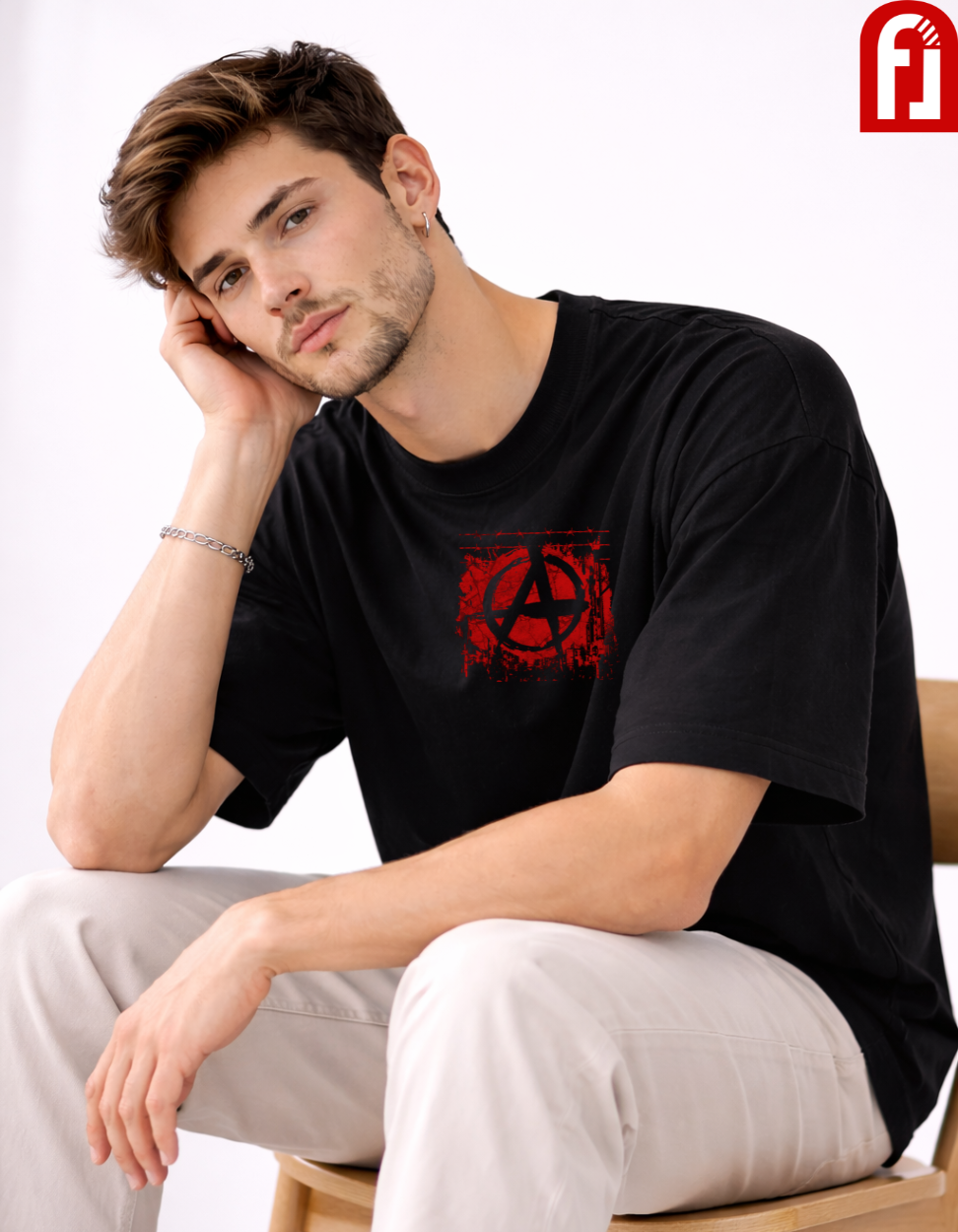 Devil in the Streets Oversized T-Shirt – Black Luxury Streetwear (Front & Back Print)