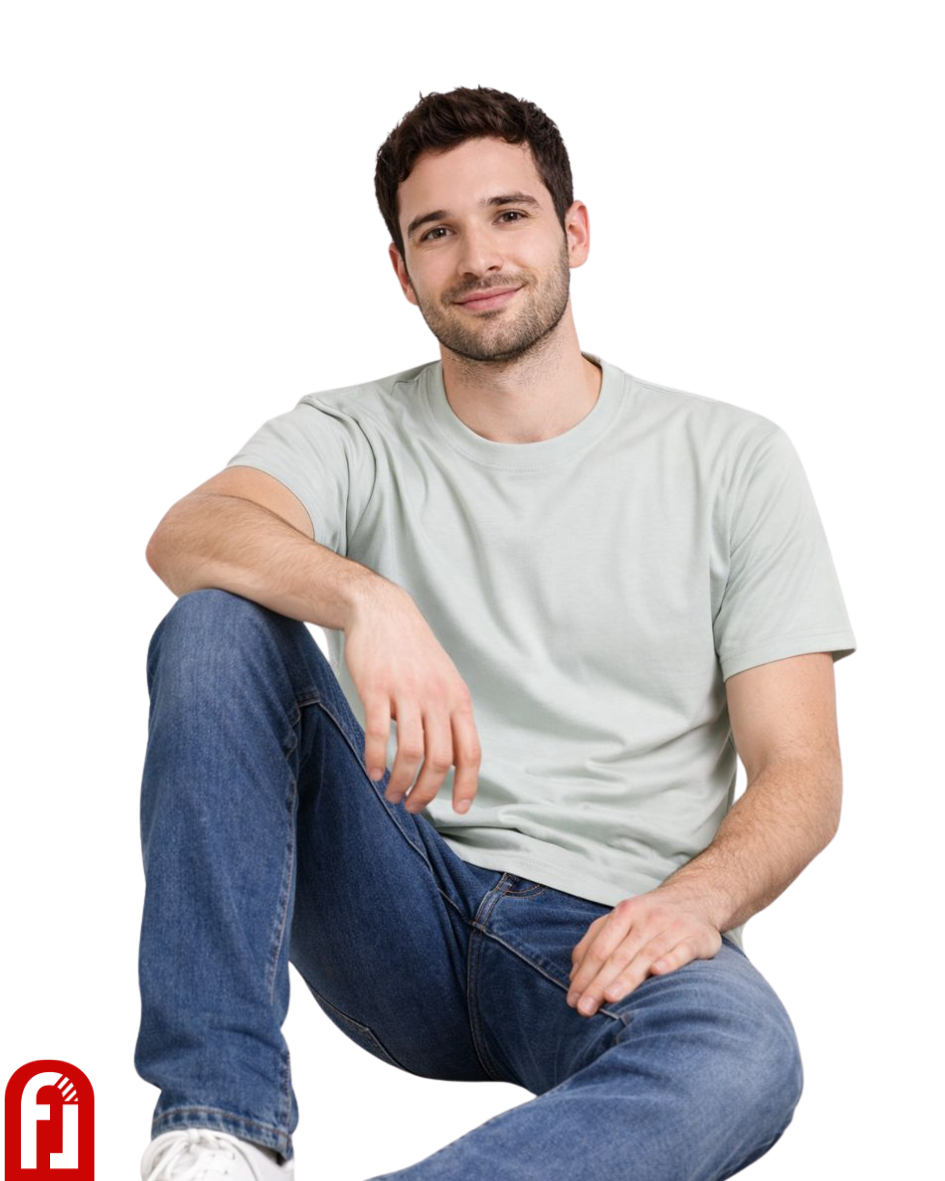 Freshlooms Solid Regular-Fit T-Shirt | Premium Cotton | Minimal Everyday Essential