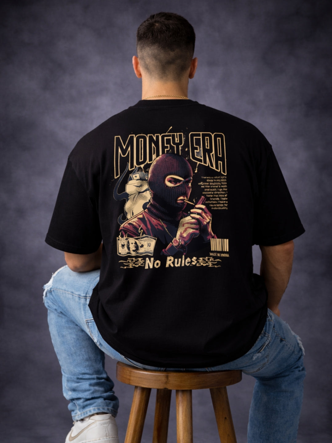 Money Era – No Rules Oversized Premium T-Shirt | Streetwear Edition