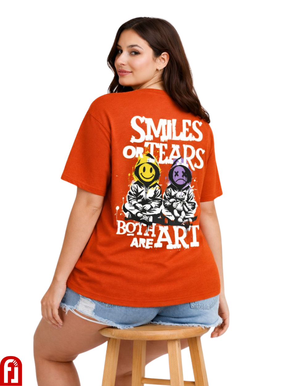 Freshlooms “Smiles or Tears” Oversized Streetwear T-Shirt