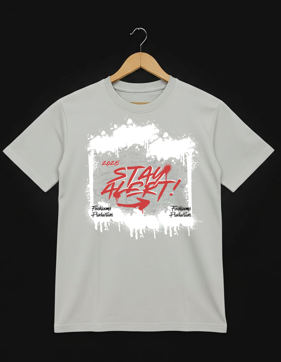 Stay Alert 2025 Graphic T-Shirt for Men | Streetwear Edition by Freshlooms
