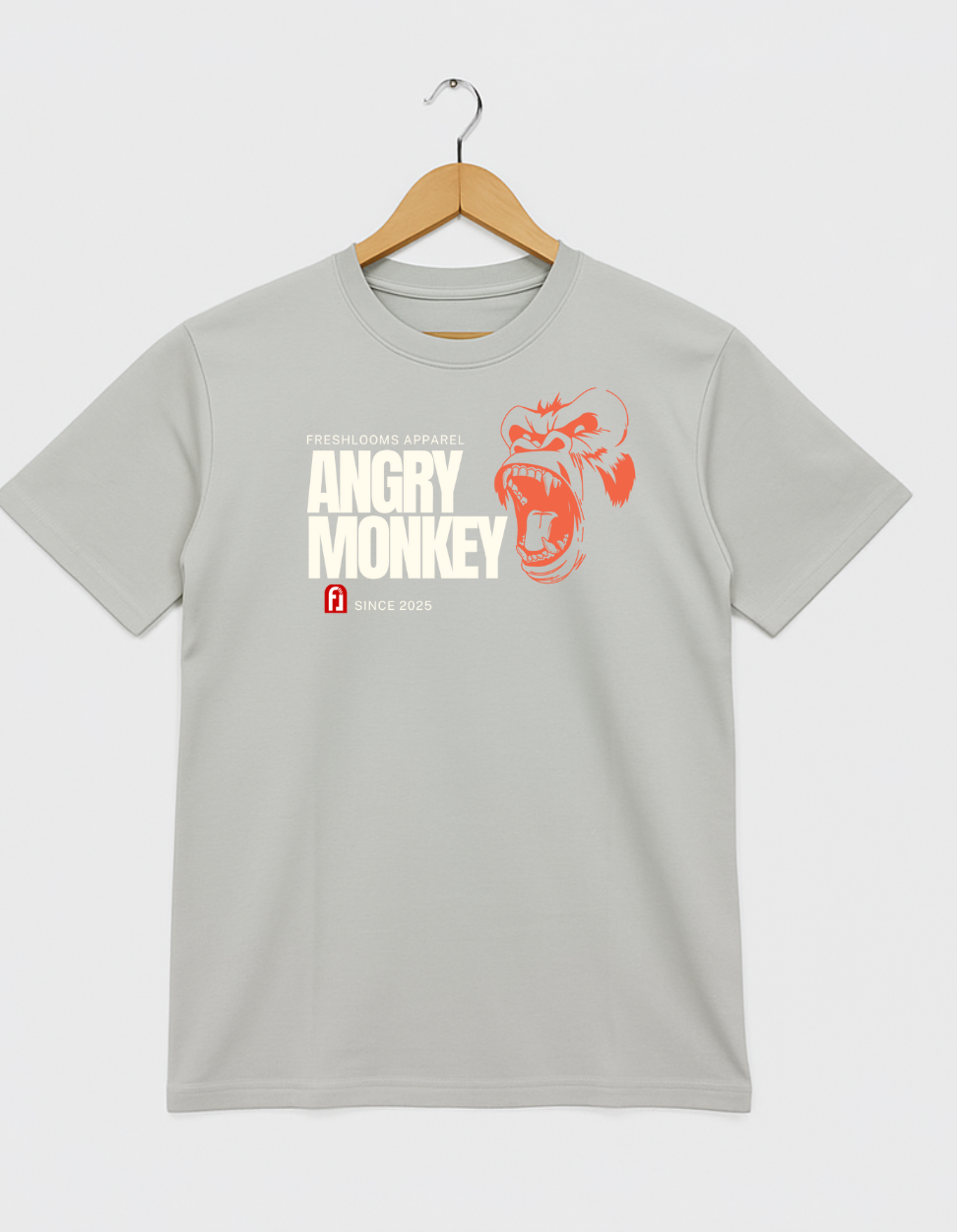 Angry Monkey Graphic T-Shirt for Men | Bold Streetwear by Freshlooms Apparel
