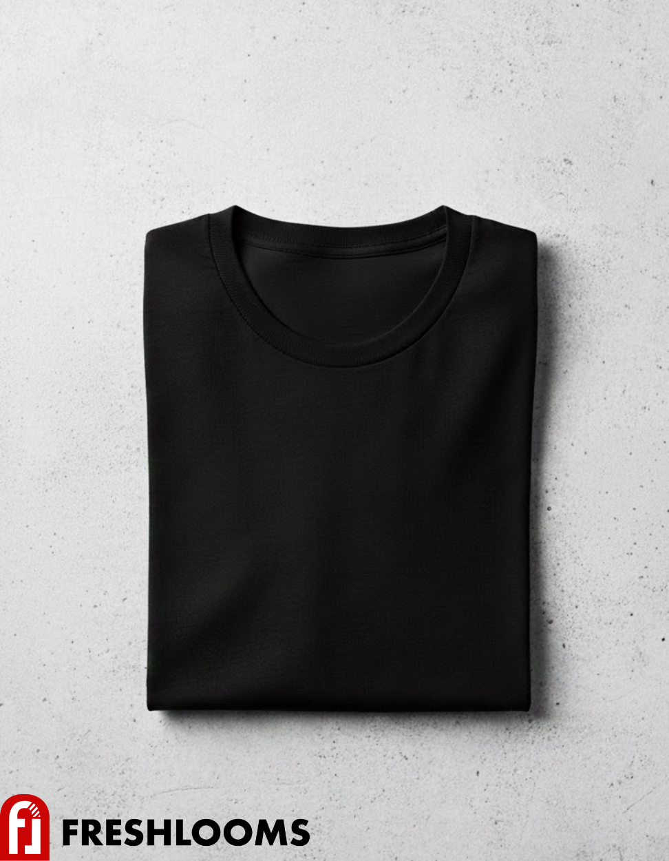 Men's Regular Fit Crew Neck T-Shirt – Classic Black