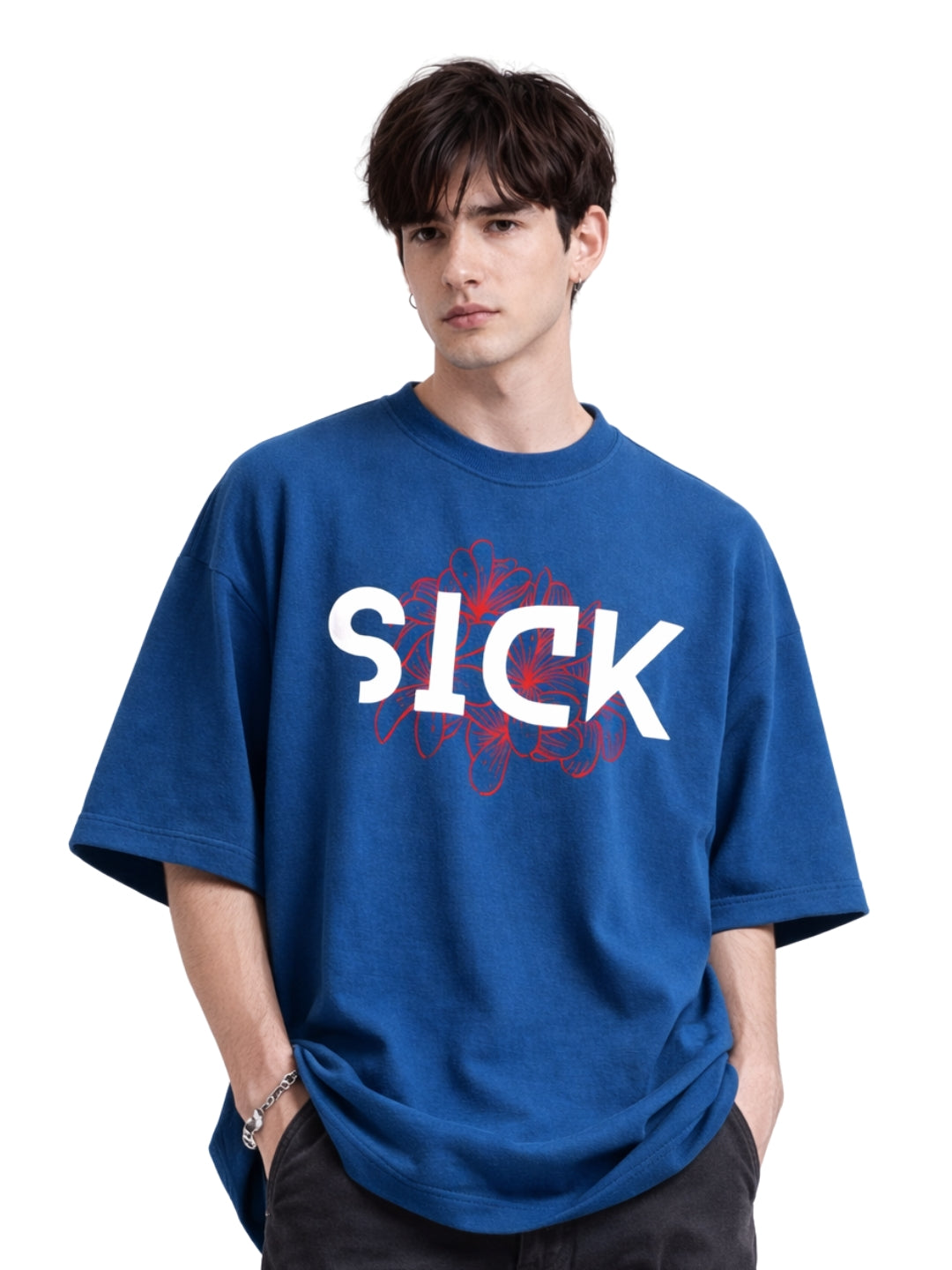 SICK Floral Oversized T-Shirt – Premium Streetwear Fit