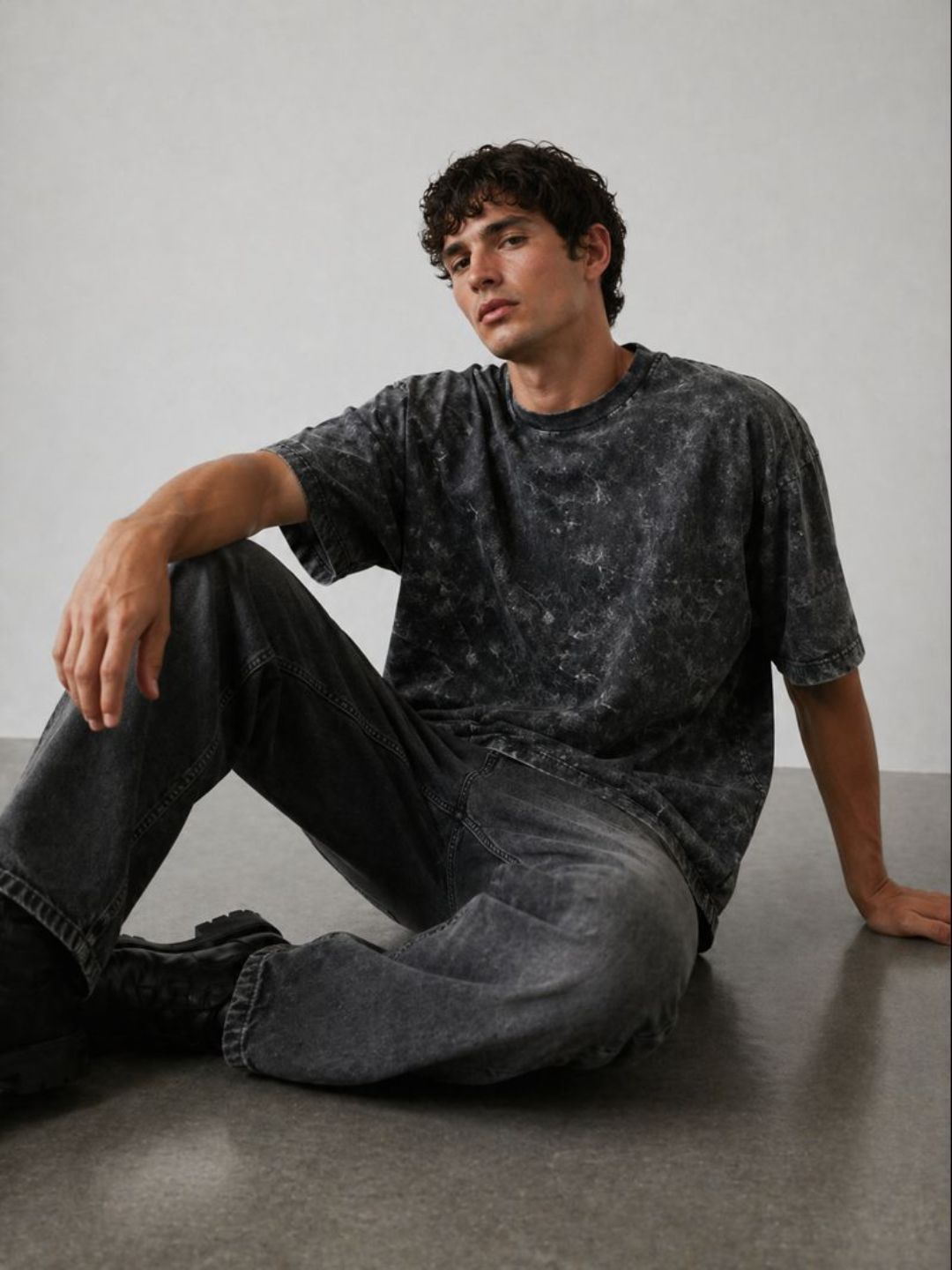 Freshlooms Oversized Stone Wash T-Shirt — Heavyweight Cotton (240 GSM)