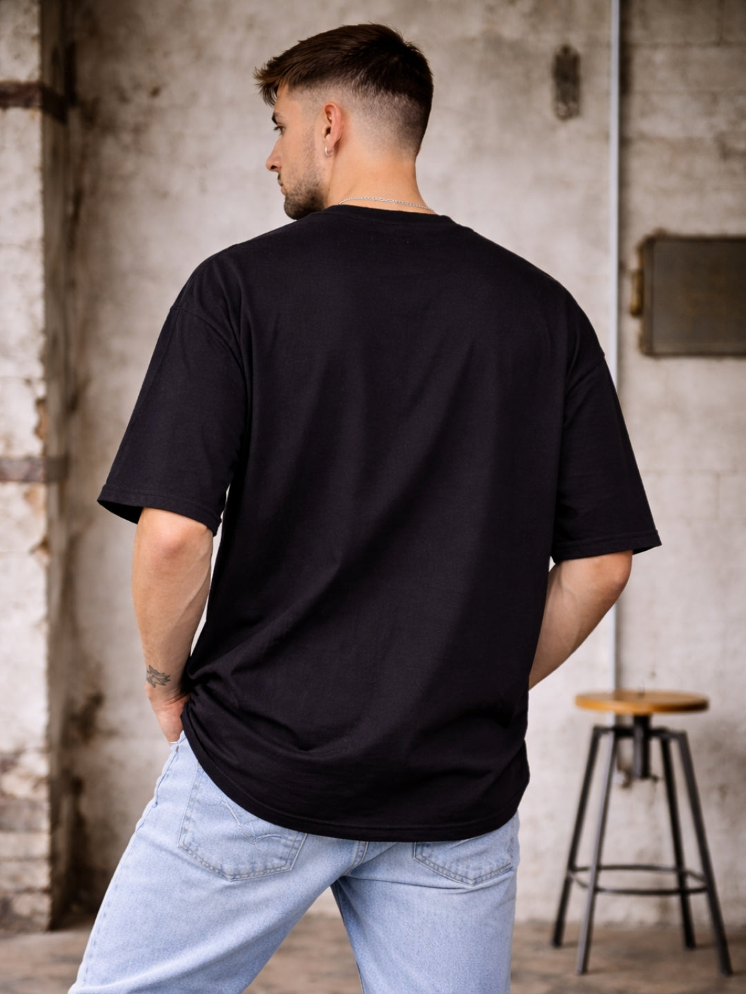 Freshlooms Silent Killer Graphic Oversized T-Shirt | 240 GSM Premium Cotton