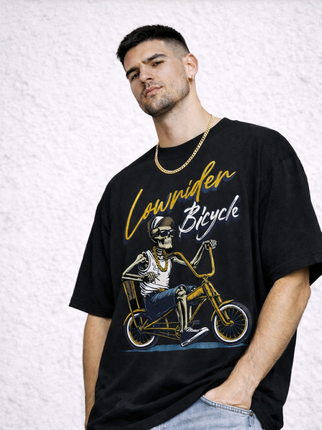 Lowrider Bicycle Oversized Premium T-Shirt | Freshlooms Creations