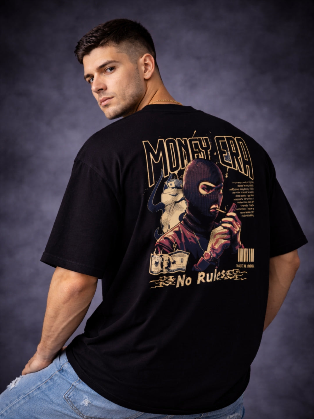 Money Era – No Rules Oversized Premium T-Shirt | Streetwear Edition