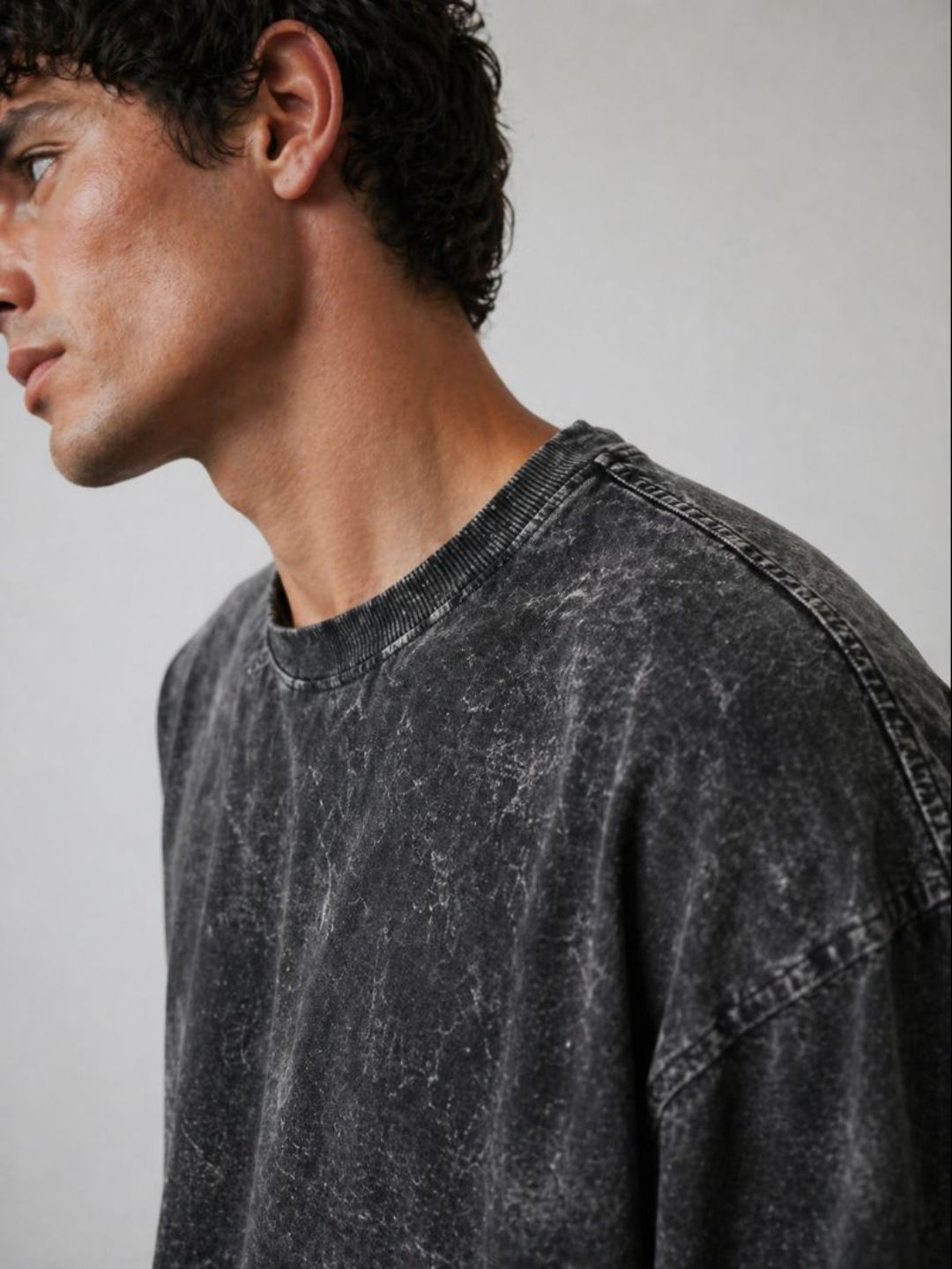 Freshlooms Oversized Stone Wash T-Shirt — Heavyweight Cotton (240 GSM)