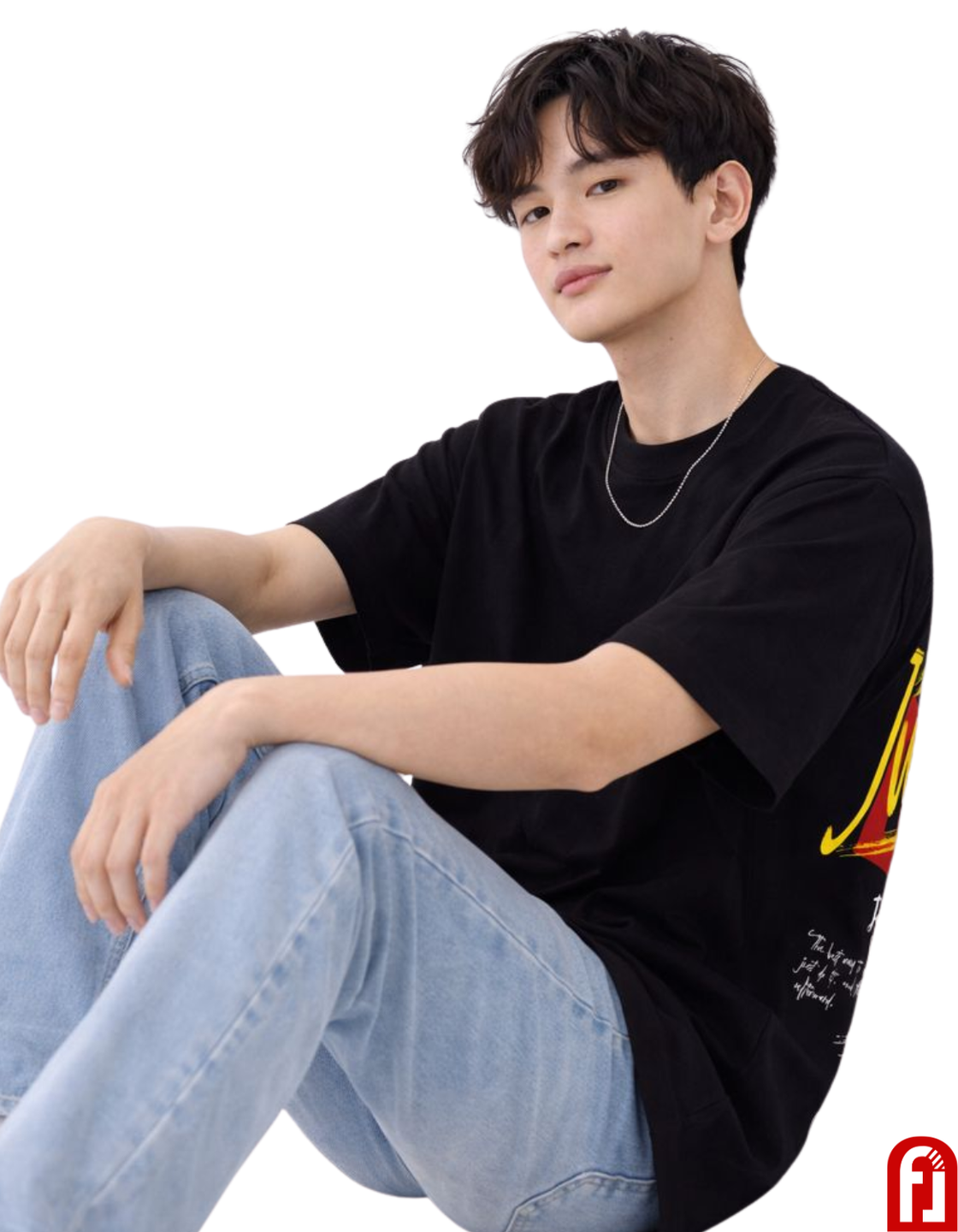 Freshlooms Men Oversized Premium Cotton T-Shirt – JUST DO IT Graphic Back Print | Streetwear Fit