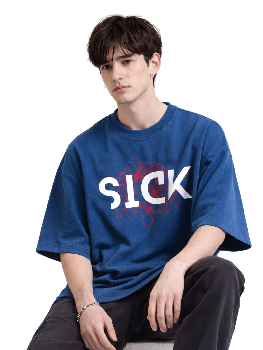SICK Floral Oversized T-Shirt – Premium Streetwear Fit