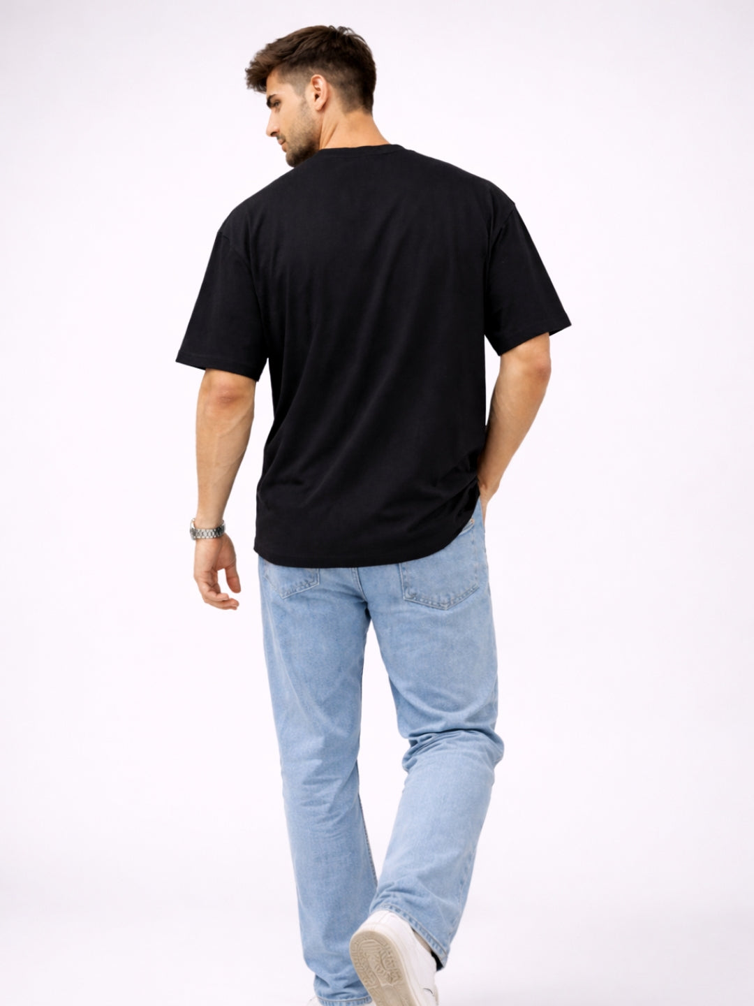 Lift Not Leave Oversized T-Shirt – Black Power Statement Luxury Streetwear