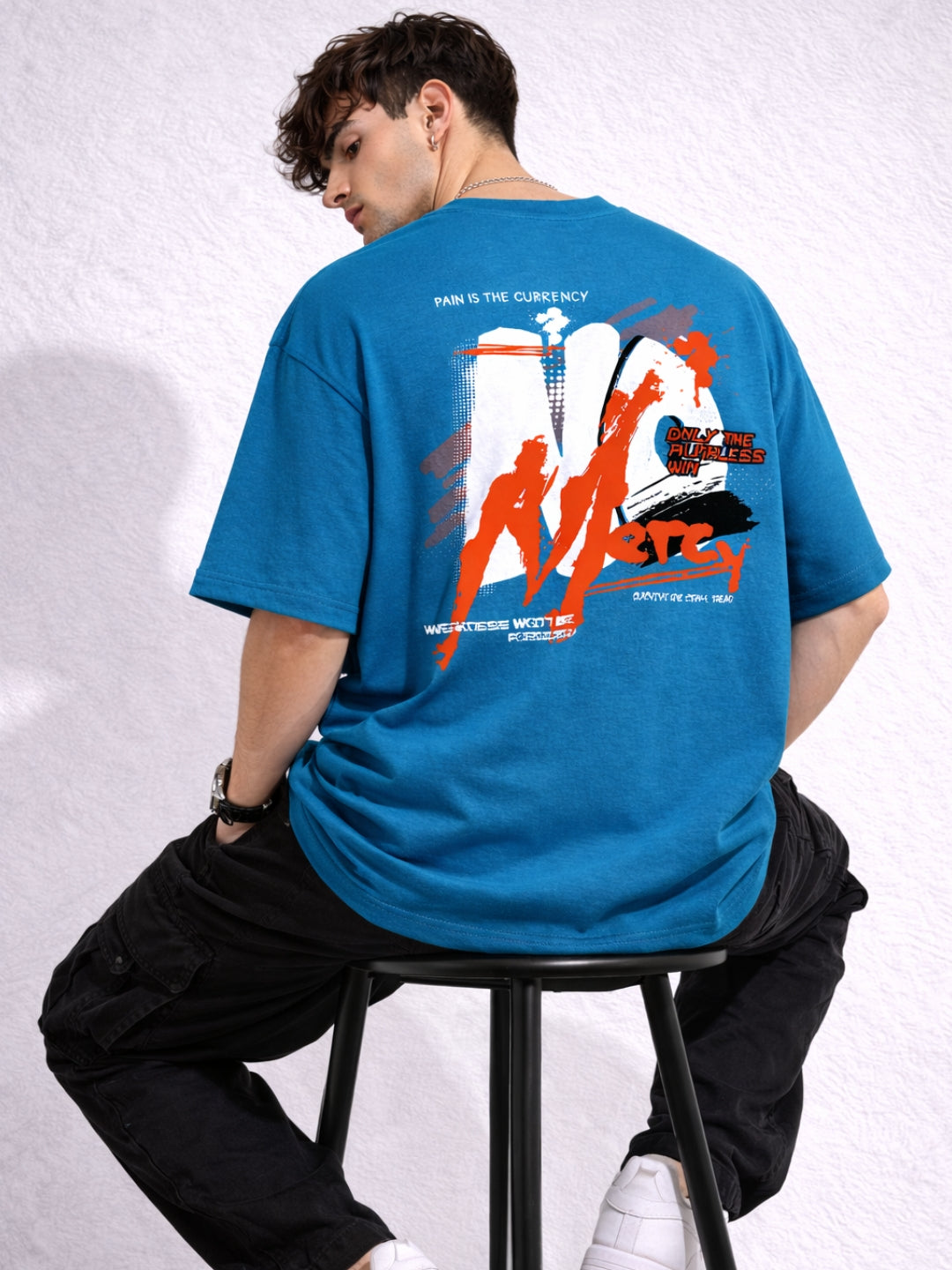 No Mercy Back-Print Oversized T-Shirt | Premium Streetwear Fit