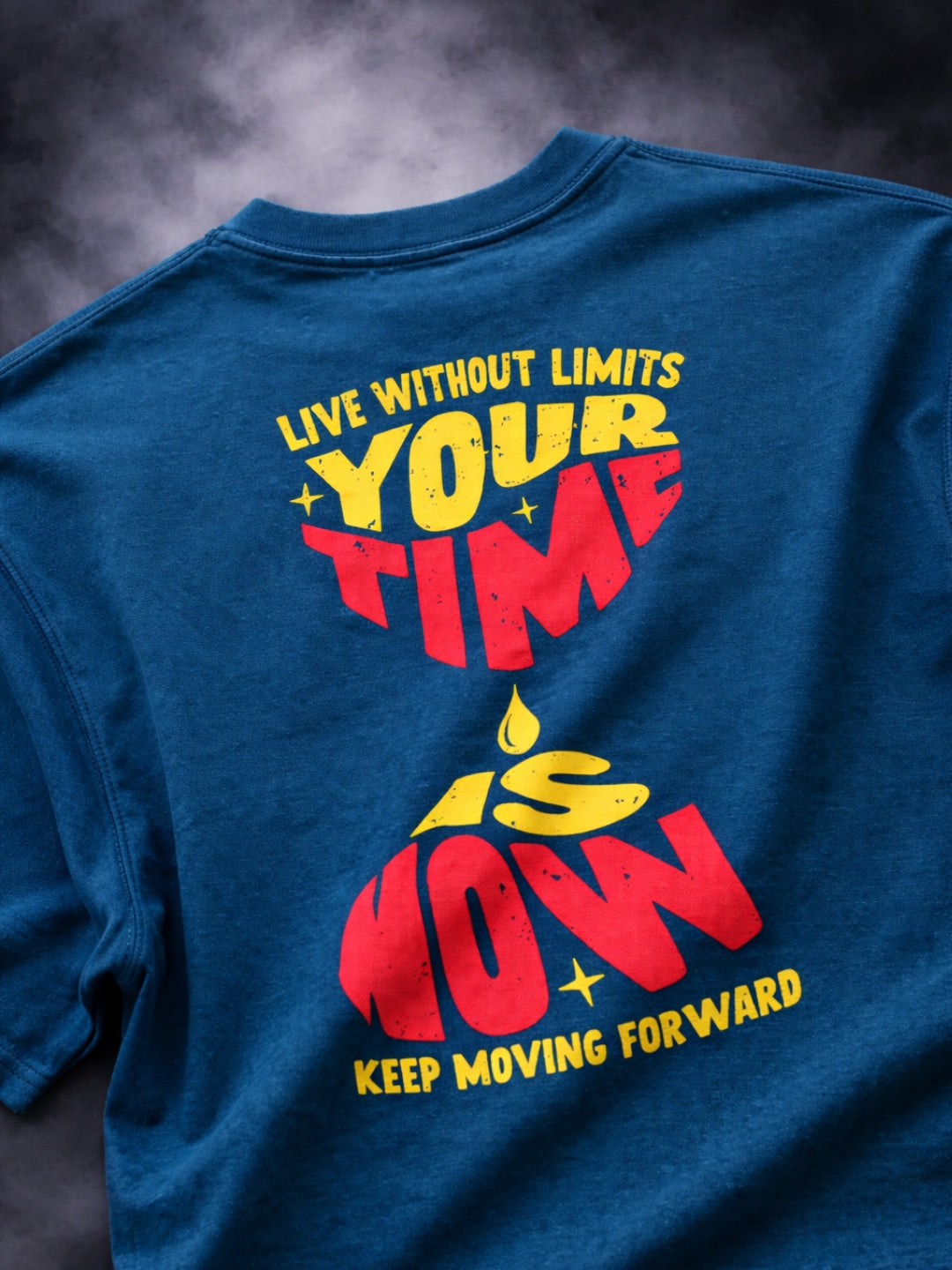 Freshlooms Your Time Is Now Oversized T-Shirt | 240 GSM Premium Cotton | STREETWEAR