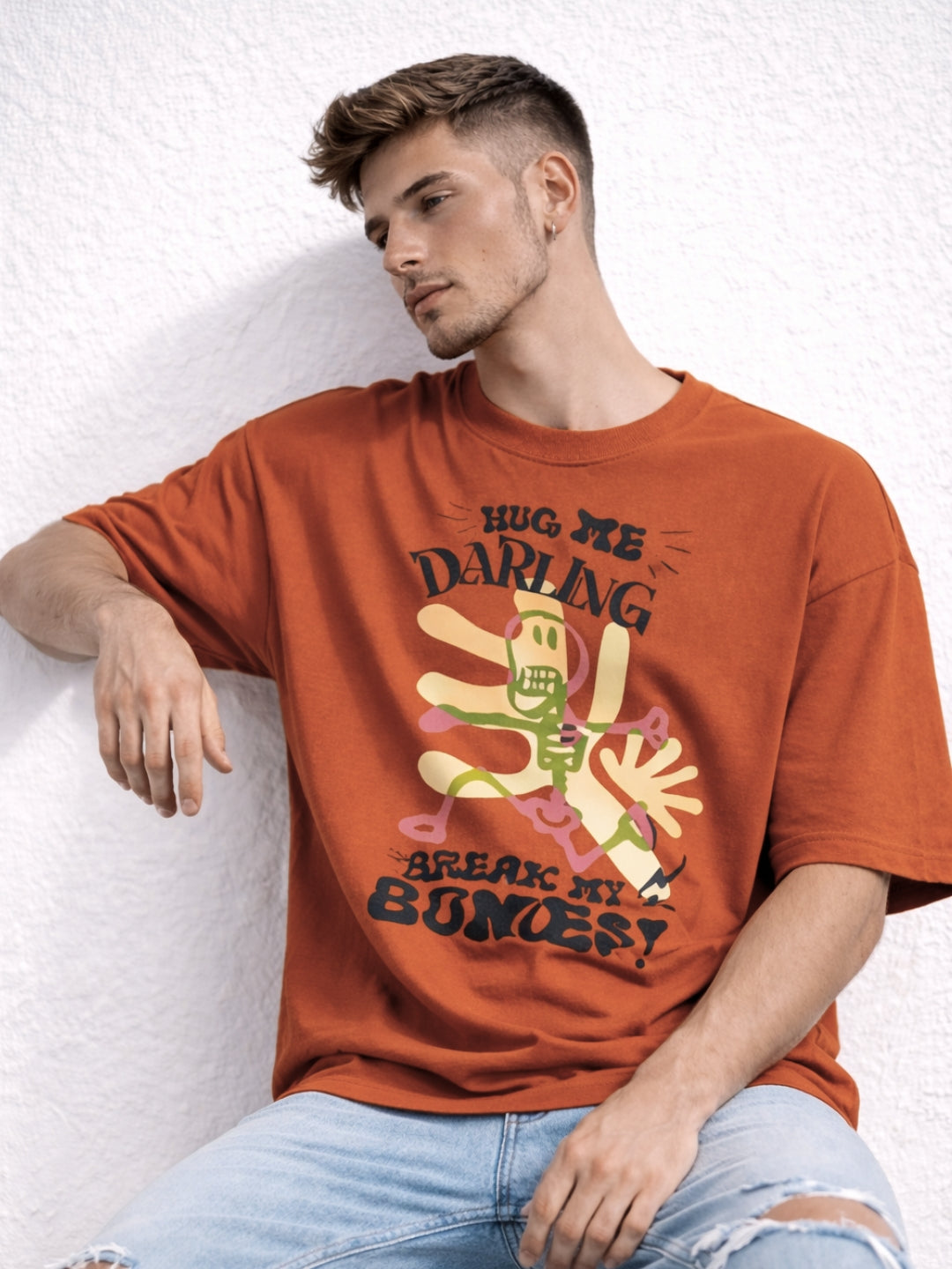 Hug Me Darling Oversized T-Shirt | Premium Streetwear Tee – Freshlooms Creations